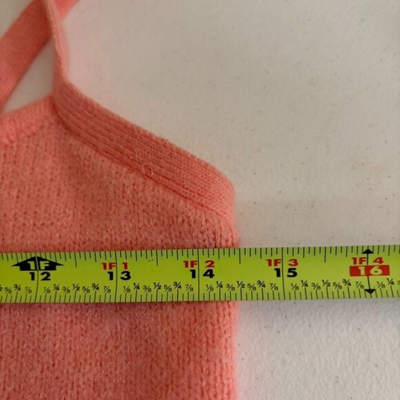 Witty Fox Tank Top Women's Medium Sweater Knit Cropped V-Neck Shirt Fuzzy - Picture 8 of 8